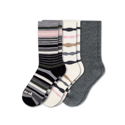 3 Pack - Women's Crew Pacas Socks
