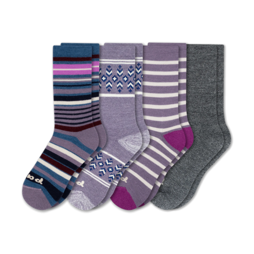 4 Pack - Women's Crew Pacas Socks