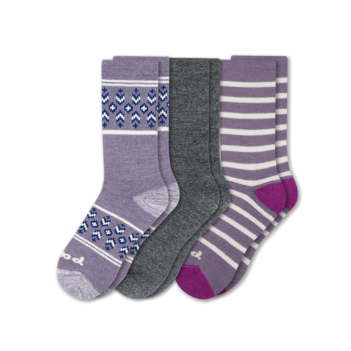 3 Pack - Women's Crew Pacas Socks
