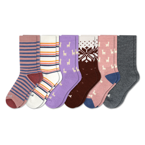 6 Pack - Women's Crew Pacas Socks