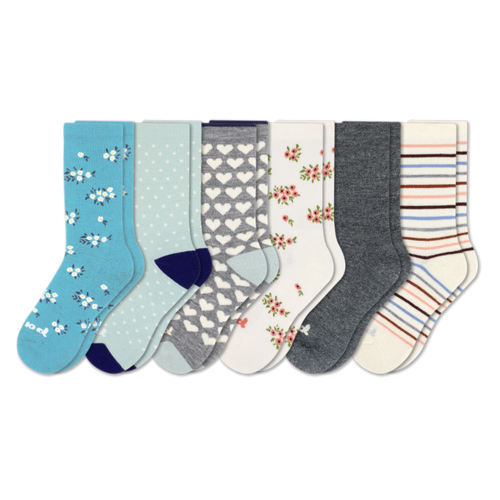 6 Pack - Women's Crew Pacas Socks