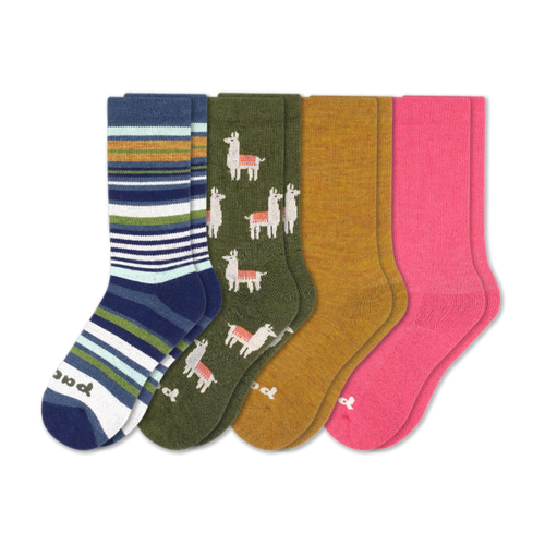 4 Pack - Women's Crew Pacas Socks