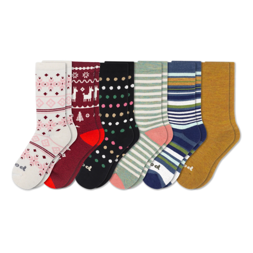 6 Pack - Women's Crew Pacas Socks