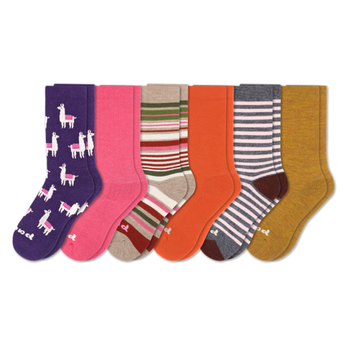 6 Pack - Women's Crew Pacas Socks