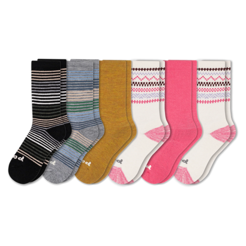 6 Pack - Women's Crew Pacas Socks