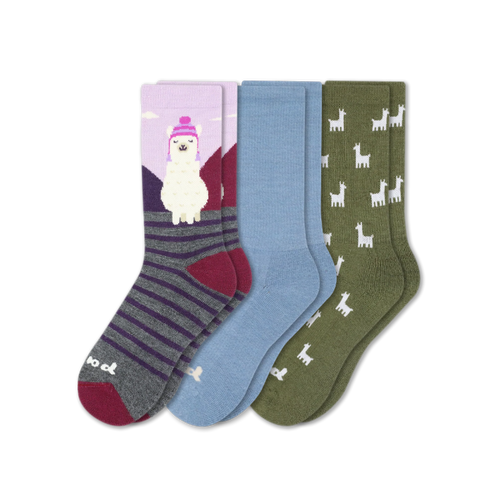 3 Pack - Women's Crew Pacas Socks