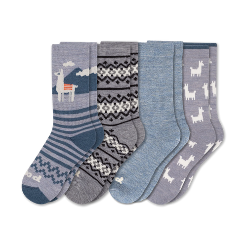 4 Pack - Women's Crew Pacas Socks