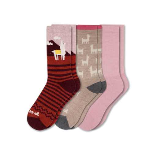 3 Pack - Women's Crew Pacas Socks