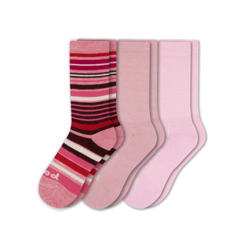 3 Pack - Women's Crew Pacas Socks