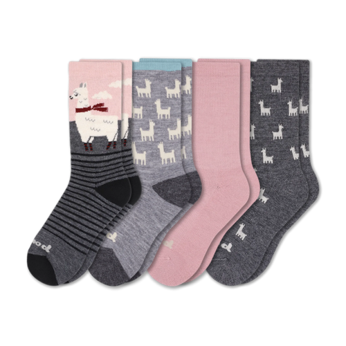 4 Pack - Women's Crew Pacas Socks