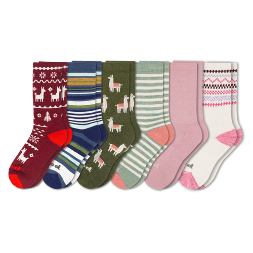 6 Pack - Women's Crew Pacas Socks