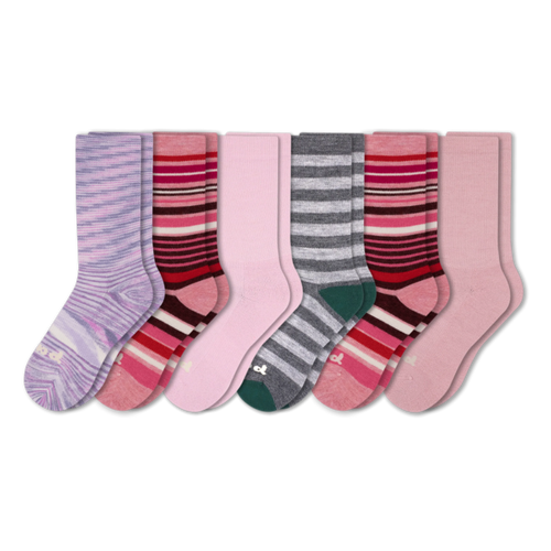 6 Pack - Women's Crew Pacas Socks