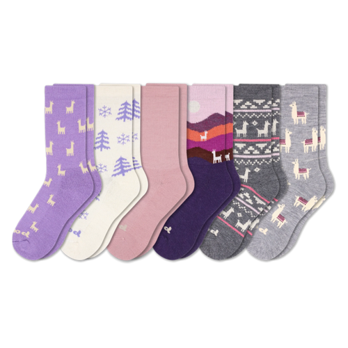 6 Pack - Women's Crew Pacas Socks