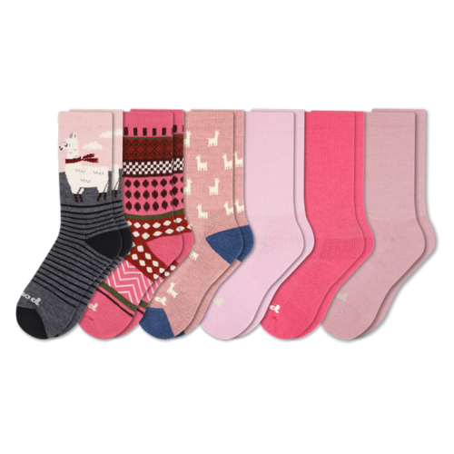6 Pack - Women's Crew Pacas Socks