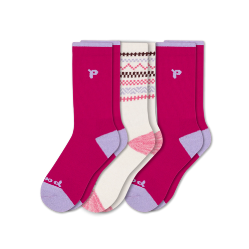 3 Pack - Women's Crew Pacas Socks
