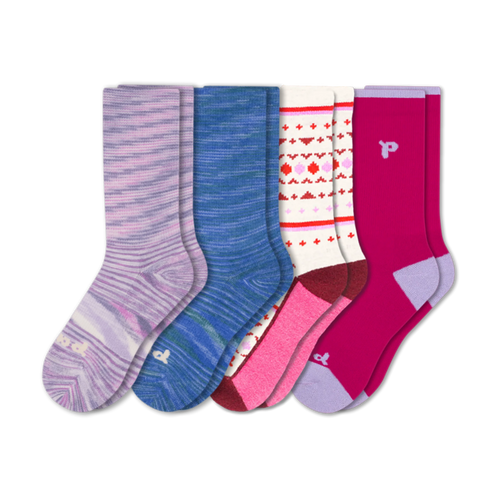4 Pack - Women's Crew Pacas Socks