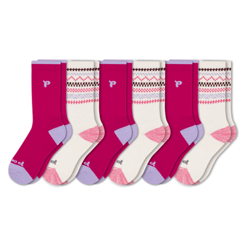6 Pack - Women's Crew Pacas Socks