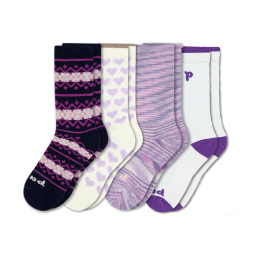 4 Pack - Women's Crew Pacas Socks