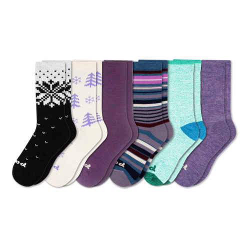 6 Pack - Women's Crew Pacas Socks