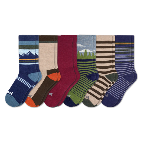 6 Pack - Men's Crew Pacas Socks