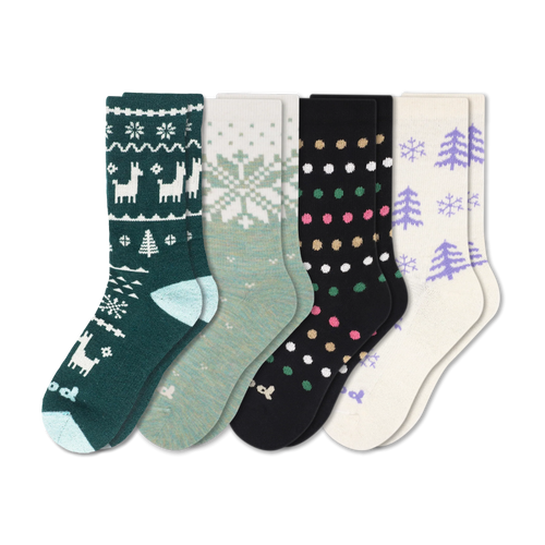 4 Pack - Women's Crew Pacas Socks