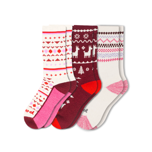 3 Pack - Women's Crew Pacas Socks