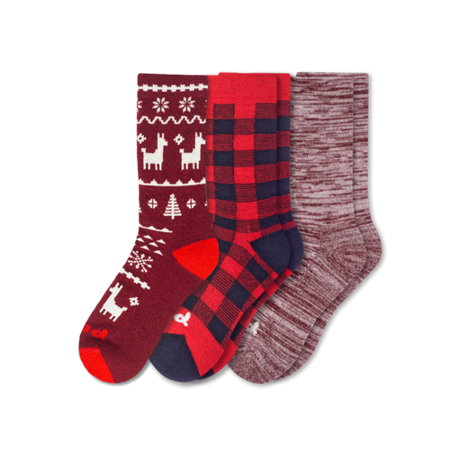 3 Pack - Women's Crew Pacas Socks