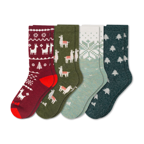 4 Pack - Women's Crew Pacas Socks