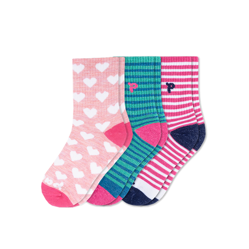 3 Pack - Kids' Crew Pacas Socks