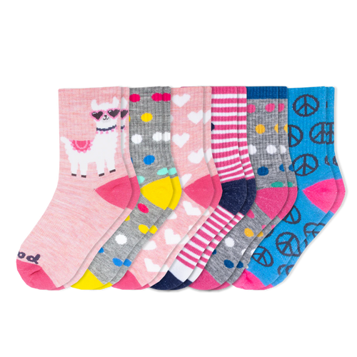 6 Pack - Kids' Crew Pacas Socks