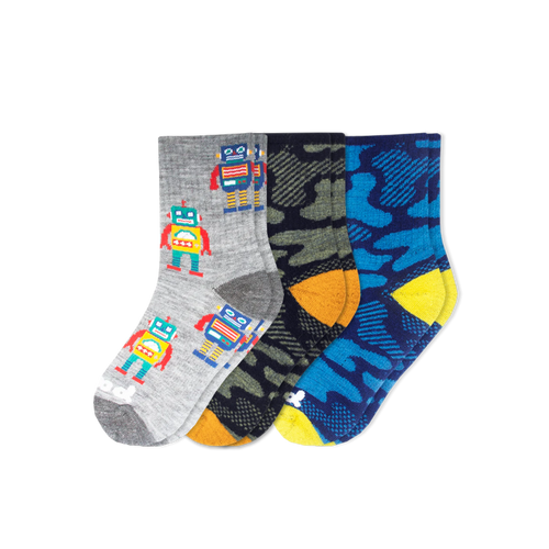 3 Pack - Kids' Crew Pacas Socks