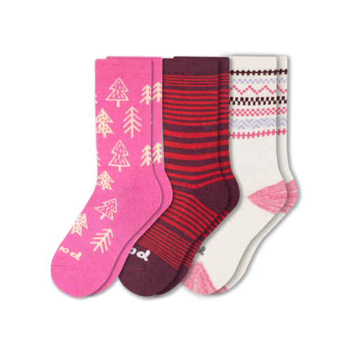 3 Pack - Women's Crew Pacas Socks