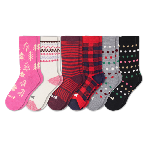 6 Pack - Women's Crew Pacas Socks