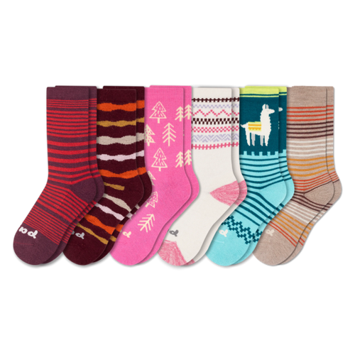 6 Pack - Women's Crew Pacas Socks