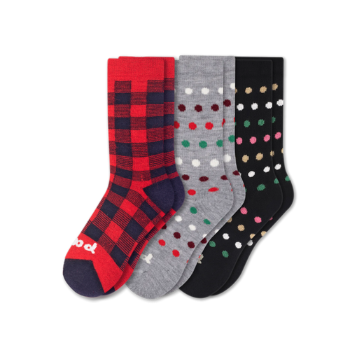 3 Pack - Women's Crew Pacas Socks