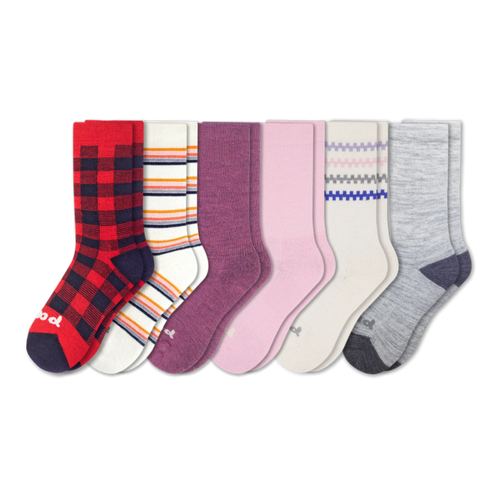 6 Pack - Women's Crew Pacas Socks
