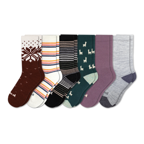 6 Pack - Women's Crew Pacas Socks
