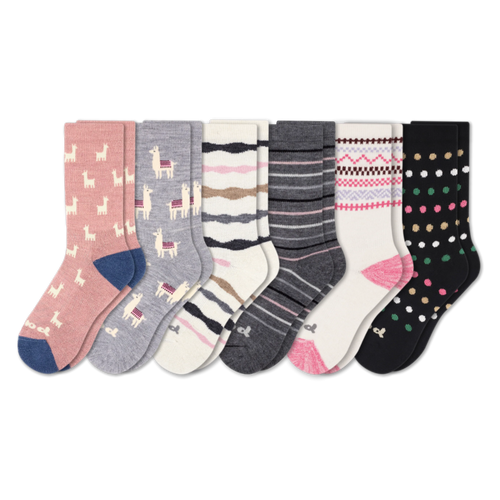 6 Pack - Women's Crew Pacas Socks