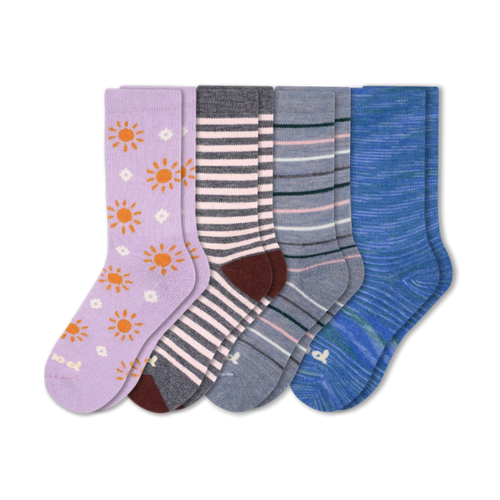 4 Pack - Women's Crew Pacas Socks