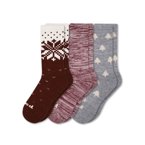 3 Pack - Women's Crew Pacas Socks