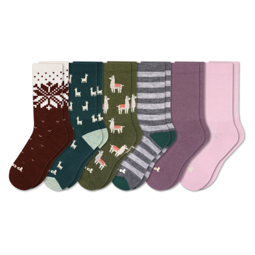 6 Pack - Women's Crew Pacas Socks