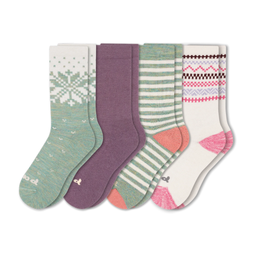 4 Pack - Women's Crew Pacas Socks