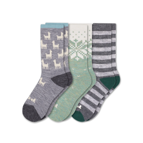 3 Pack - Women's Crew Pacas Socks