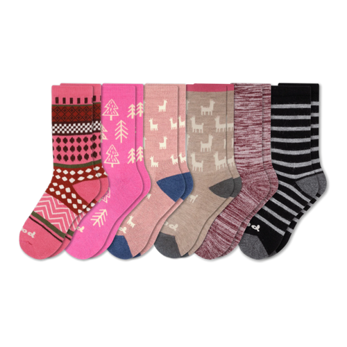 6 Pack - Women's Crew Pacas Socks