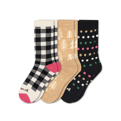 3 Pack - Women's Crew Pacas Socks