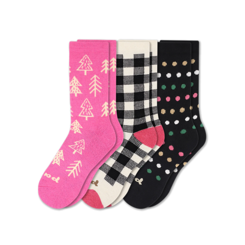 3 Pack - Women's Crew Pacas Socks