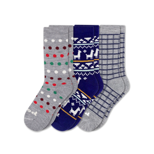 3 Pack - Women's Crew Pacas Socks