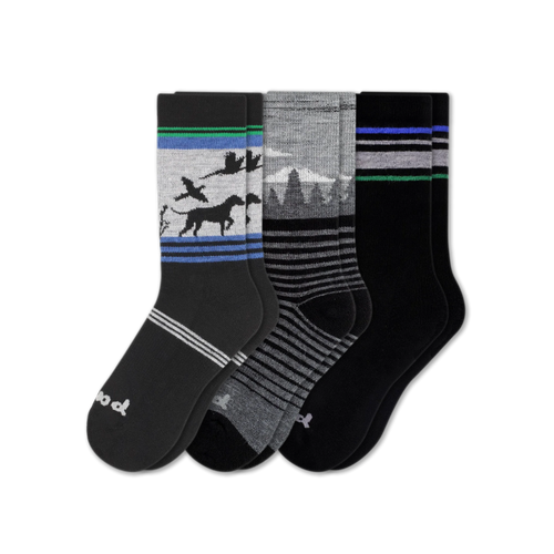 3 Pack - Men's Crew Pacas Socks