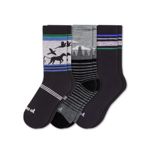 3 Pack - Men's Crew Pacas Socks