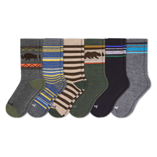 6 Pack - Men's Crew Pacas Socks